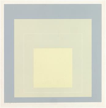 JOSEF ALBERS Two color lithographs from White Line Squares (Series One).